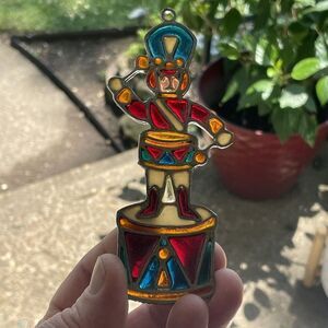 Kurt Adler‎ Stained Glass Little Drummer Boy Ornament Vintage